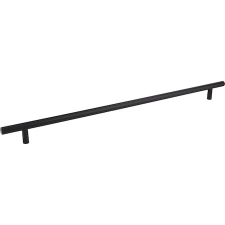Elements 416 mm Center-to-Center Hollow Matte Black Stainless Steel Naples Cabinet Bar Pull 494SSMB
